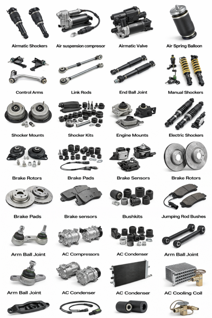 automotive parts catalog in detail
